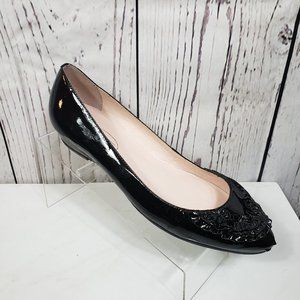 Talbots Pointed Toe Wedge Heels Sz 6.5B Black